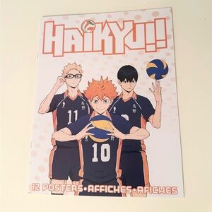Anime official collectible Haikyuu haikyu poster book (11 posters) NO KAGEYAMA